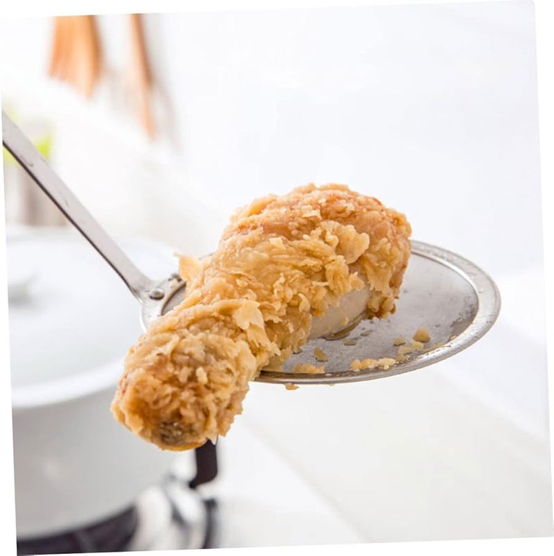 Stainless Steel Fine Mesh Skimmer Spoon For Frying Noodles Hot Pot Oil Water Separation - Image 3